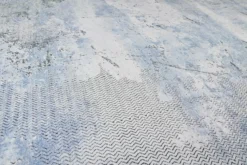 Vintage Teppich Blau Grau Kurzflor "Radiate" WECONhome