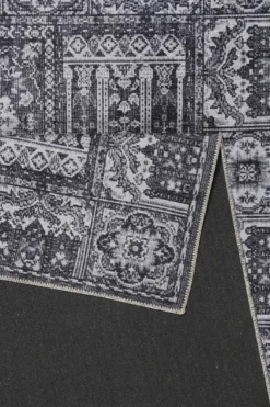 Vintage Teppich Grau Anthrazit Kurzflor "Fresh Bachtiar" WECONhome