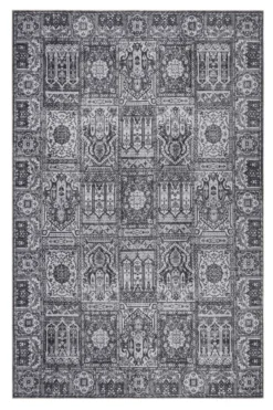Vintage Teppich Grau Anthrazit Kurzflor "Fresh Bachtiar" WECONhome