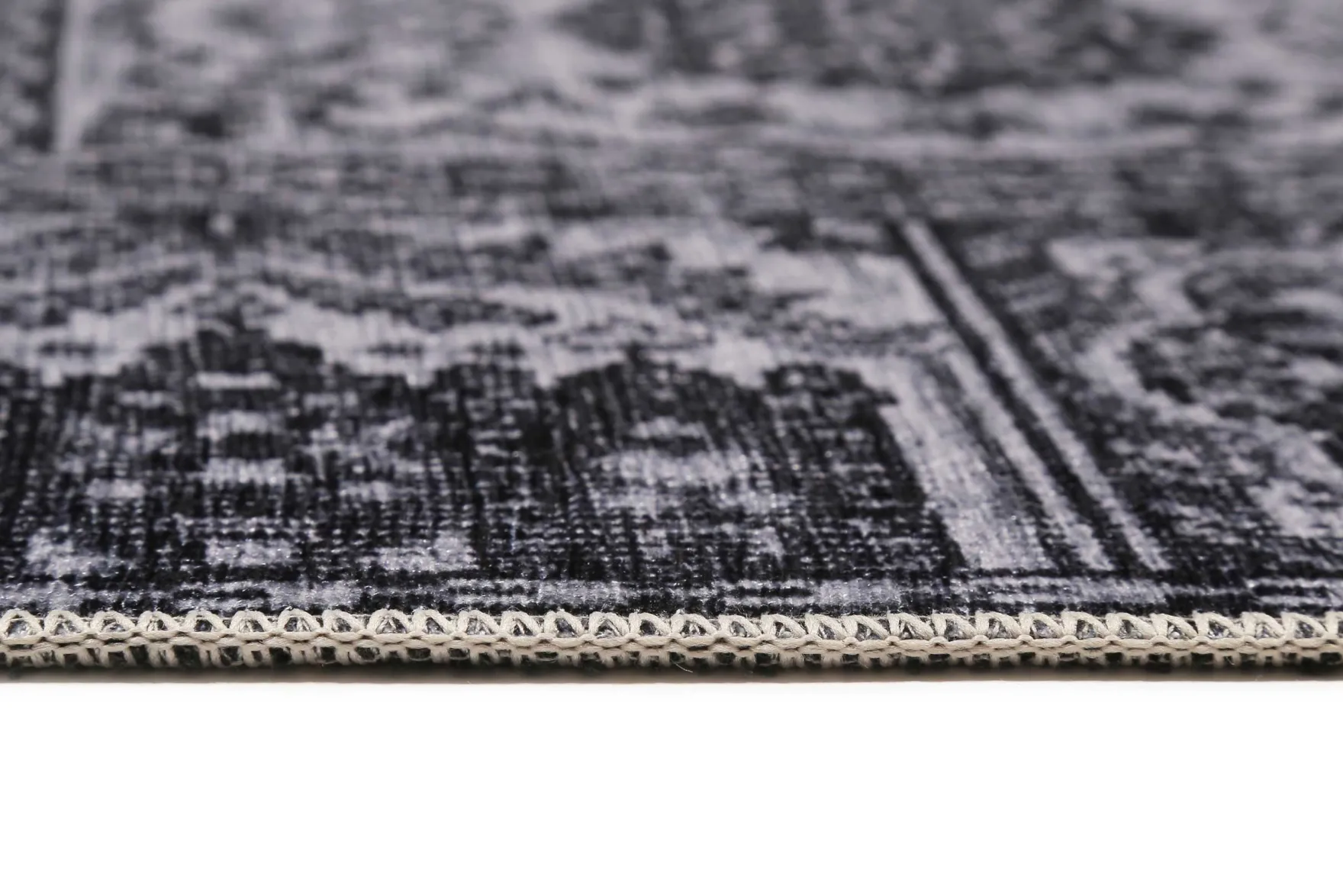 Vintage Teppich Grau Anthrazit Kurzflor "Fresh Bachtiar" WECONhome