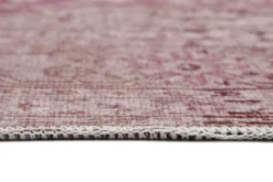 Vintage Teppich Grau Beige Rosa 