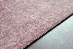Vintage Teppich Grau Beige Rosa 