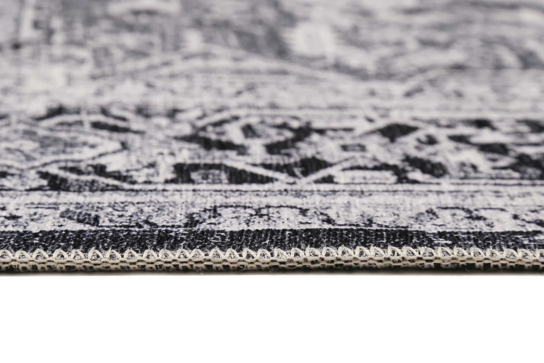 Vintage Teppich Grau Kurzflor "Seelace" WECONhome