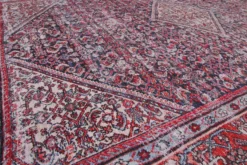 Vintage Teppich Rot Blau 