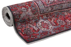 Vintage Teppich Rot Blau 