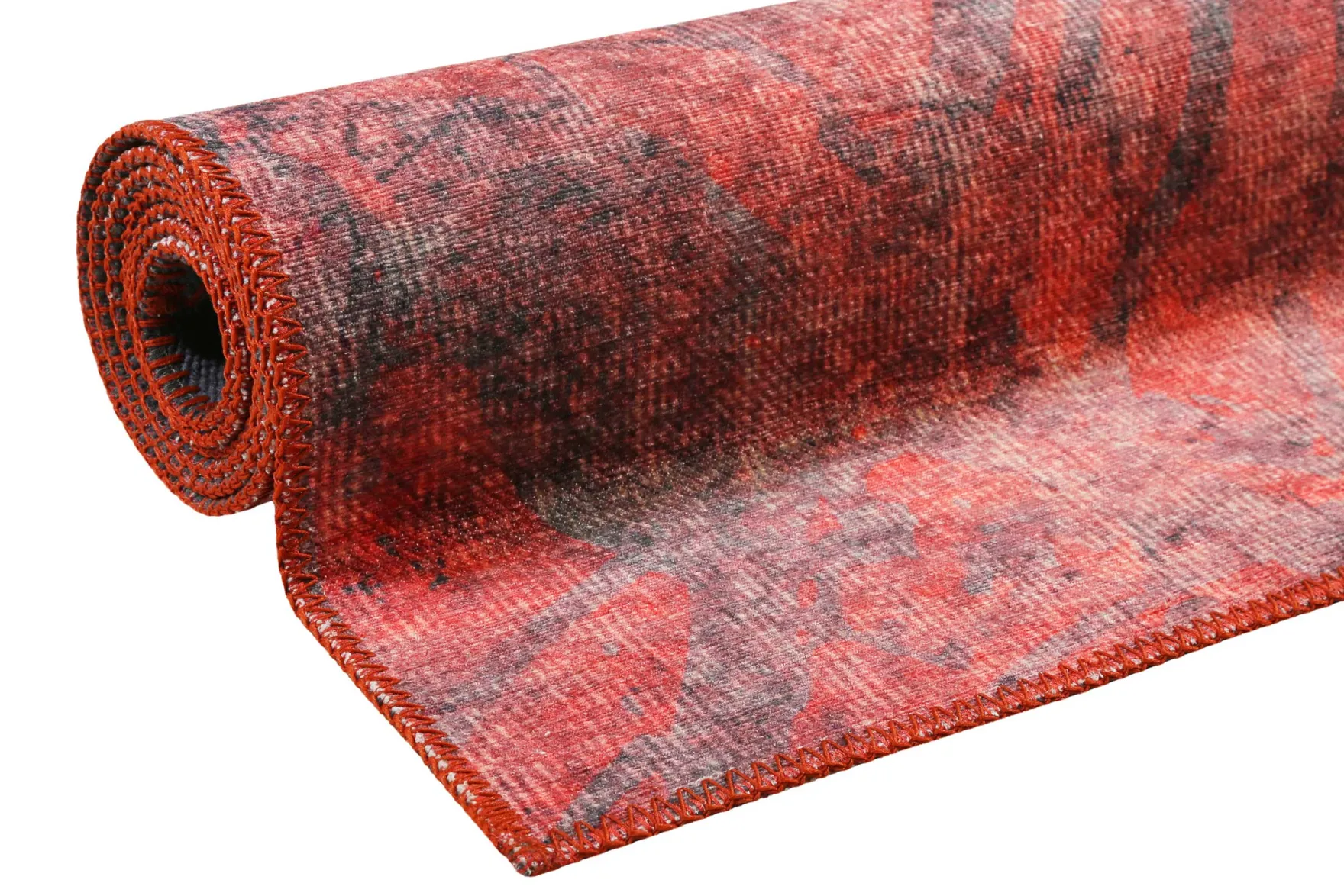 Vintage Teppich Rot Kurzflor "Pepe" WECONhome