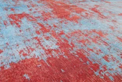 Vintage Teppich Türkis Rost Rot