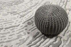 Webteppich creme weiß grau "Forest" WECONhome