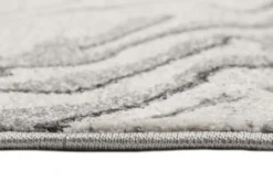 Webteppich creme weiß grau 