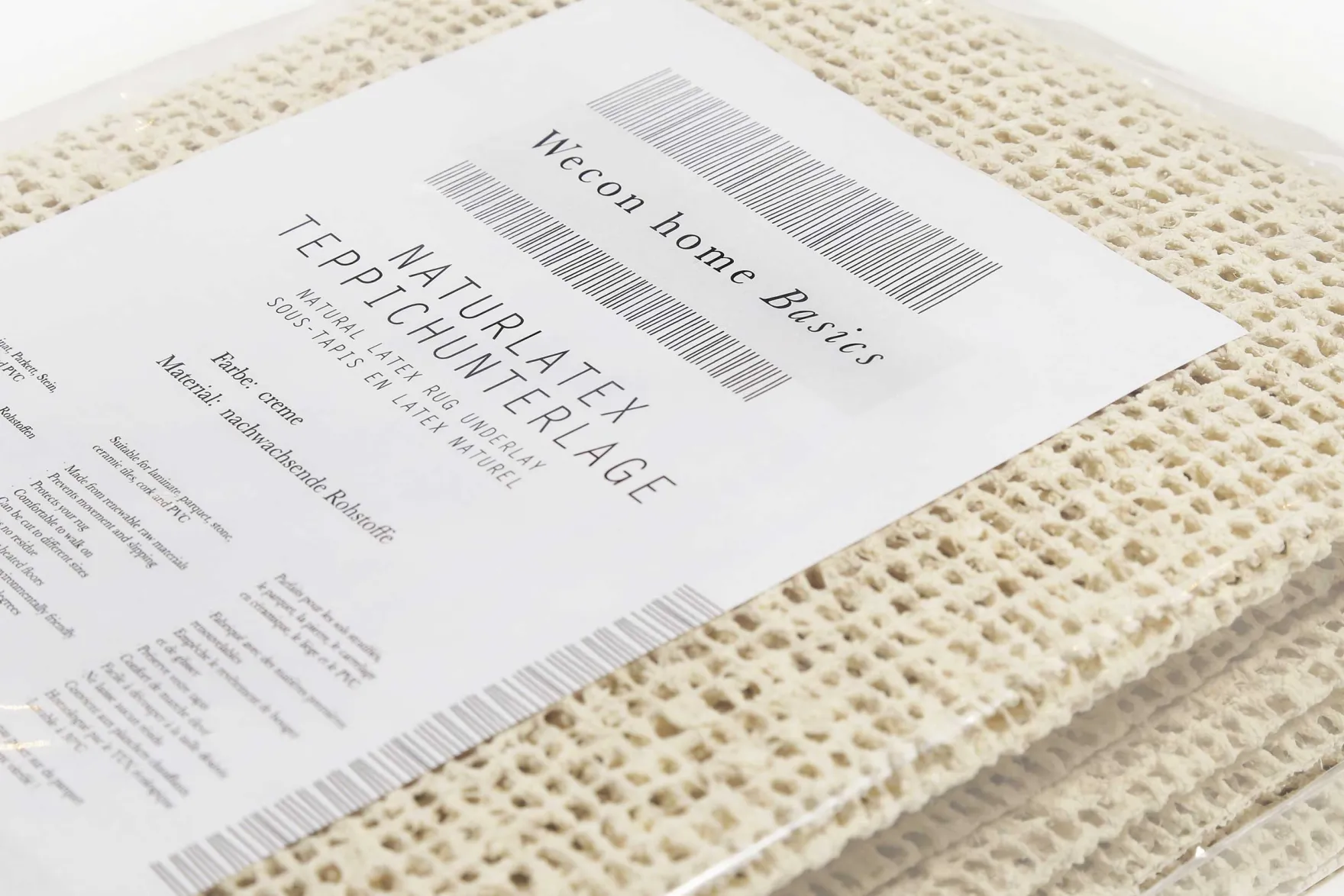 WECONhome Basics Teppichunterlage aus nachhaltigen Rohstoffen