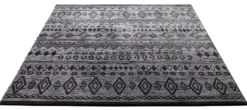 Weconhome Teppich Schwarz Grau