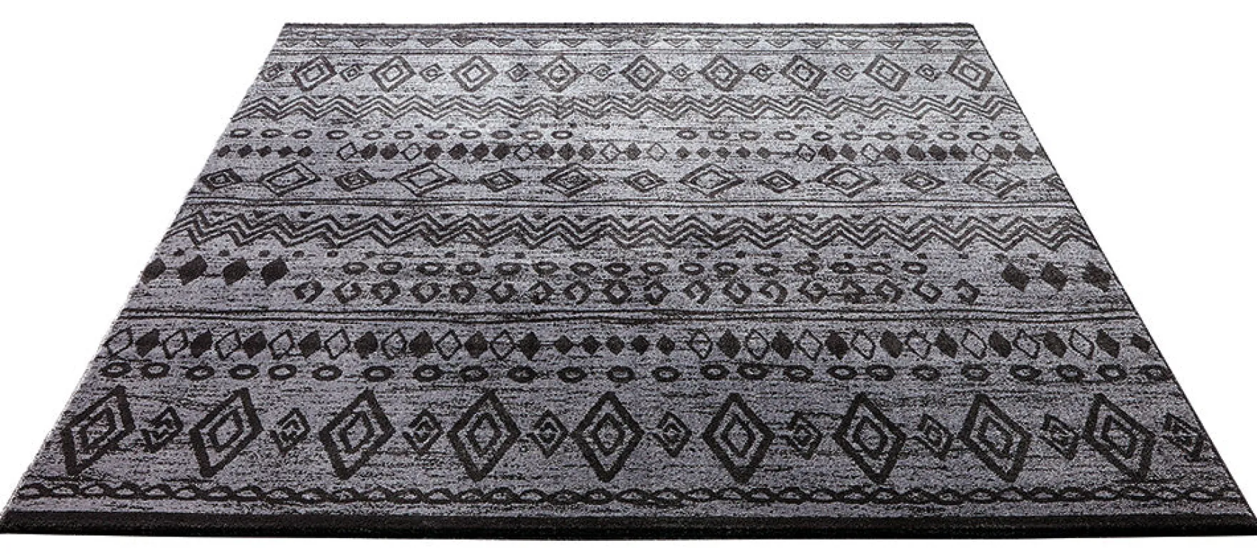 Weconhome Teppich Schwarz Grau
