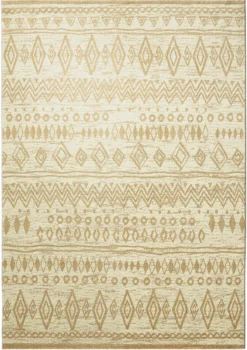 WECONhome Teppich 120x170 cm Beige "Contemporary Kelim"