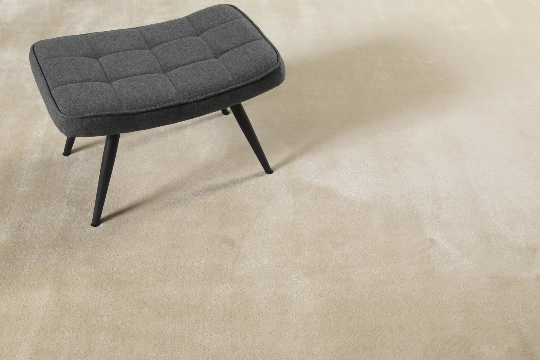 Weicher Hochflor Teppich Creme Beige "Eriksson" WECONhome