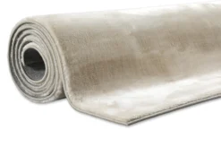 Weicher Hochflor Teppich Creme Beige