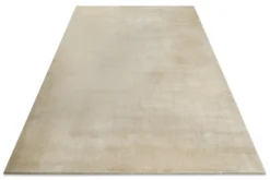Weicher Hochflor Teppich Creme Beige