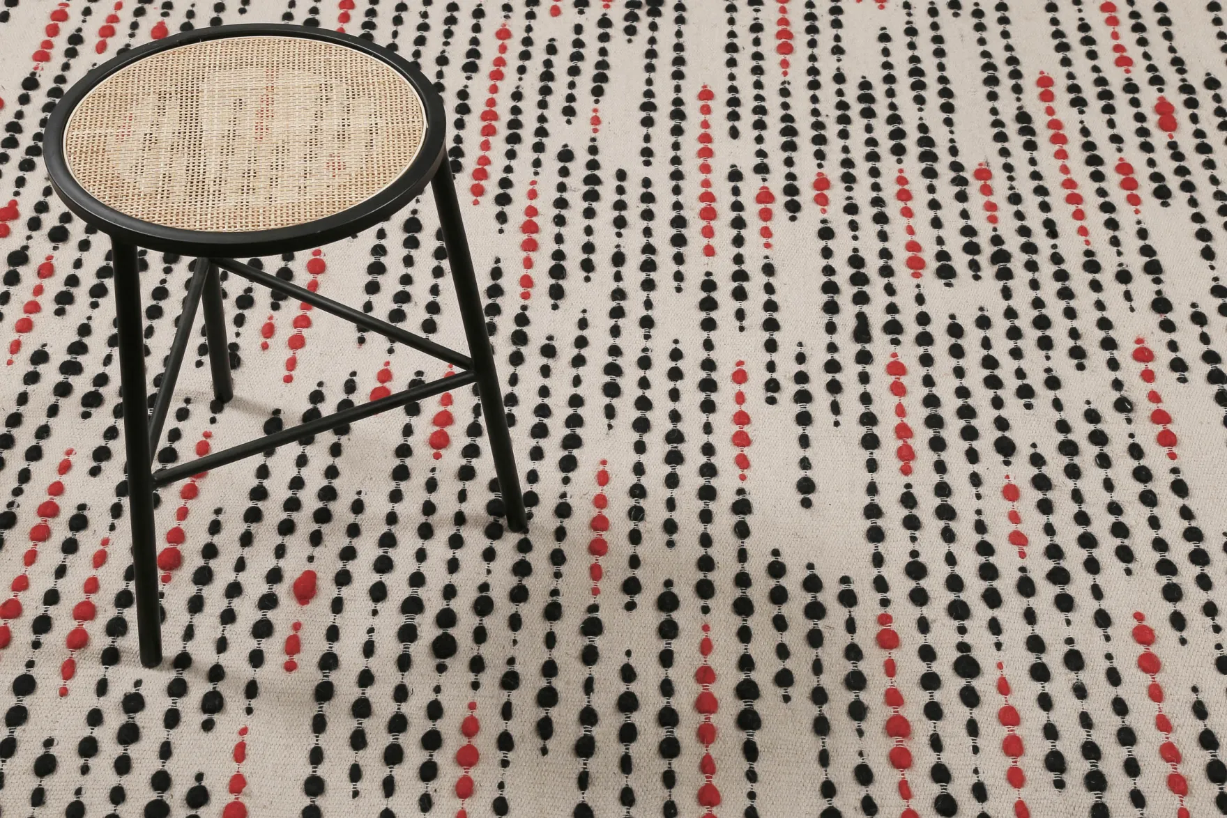 Wollteppich Creme Beige "London Red" WECONhome