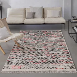 Wollteppich Creme Beige