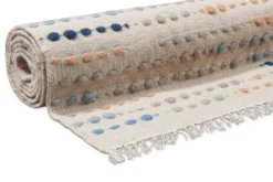 Wollteppich Creme Beige