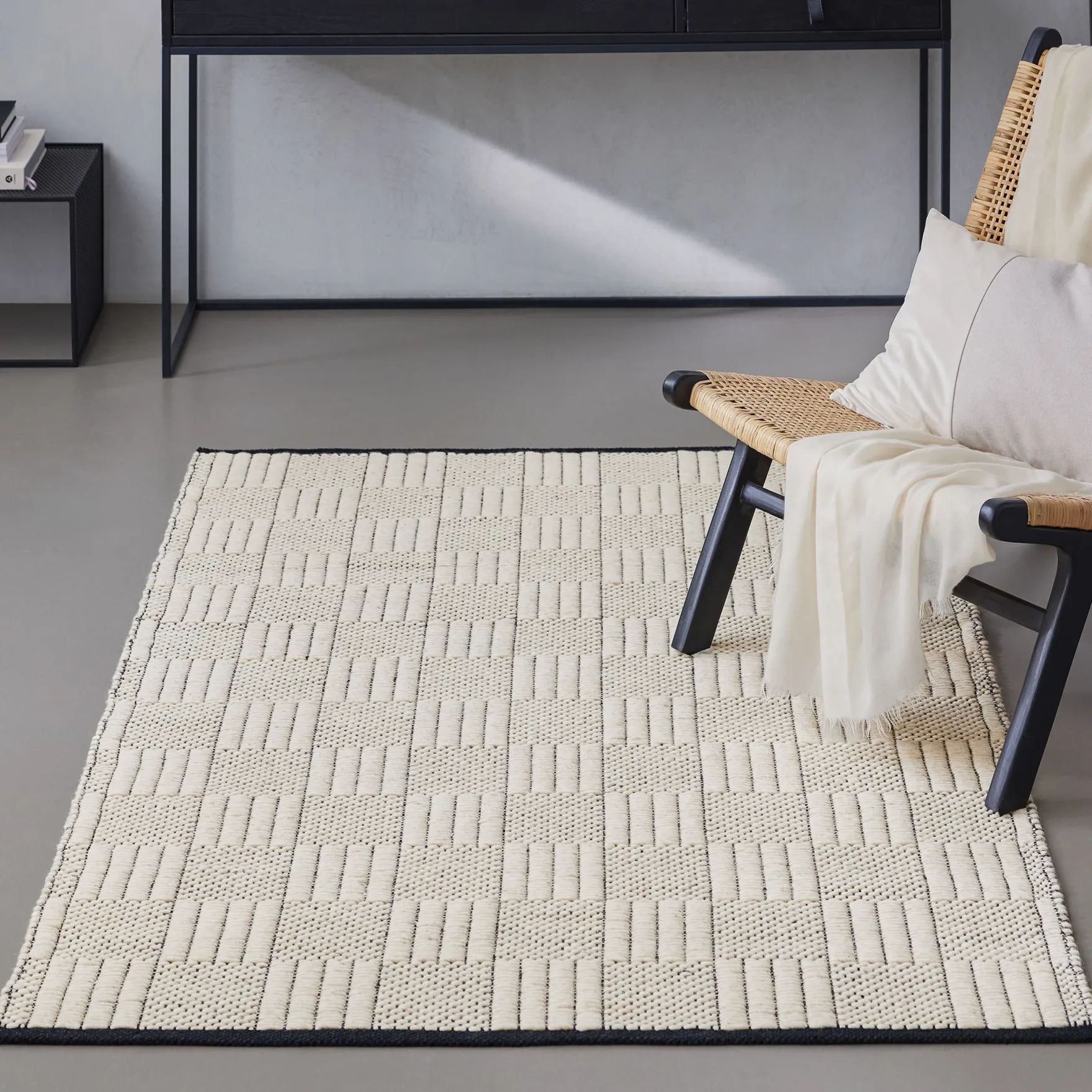 Wollteppich Creme Weiß "Lani" WECONhome