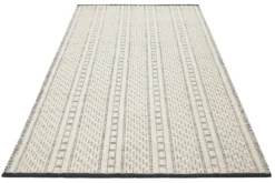 Wollteppich Creme Weiß