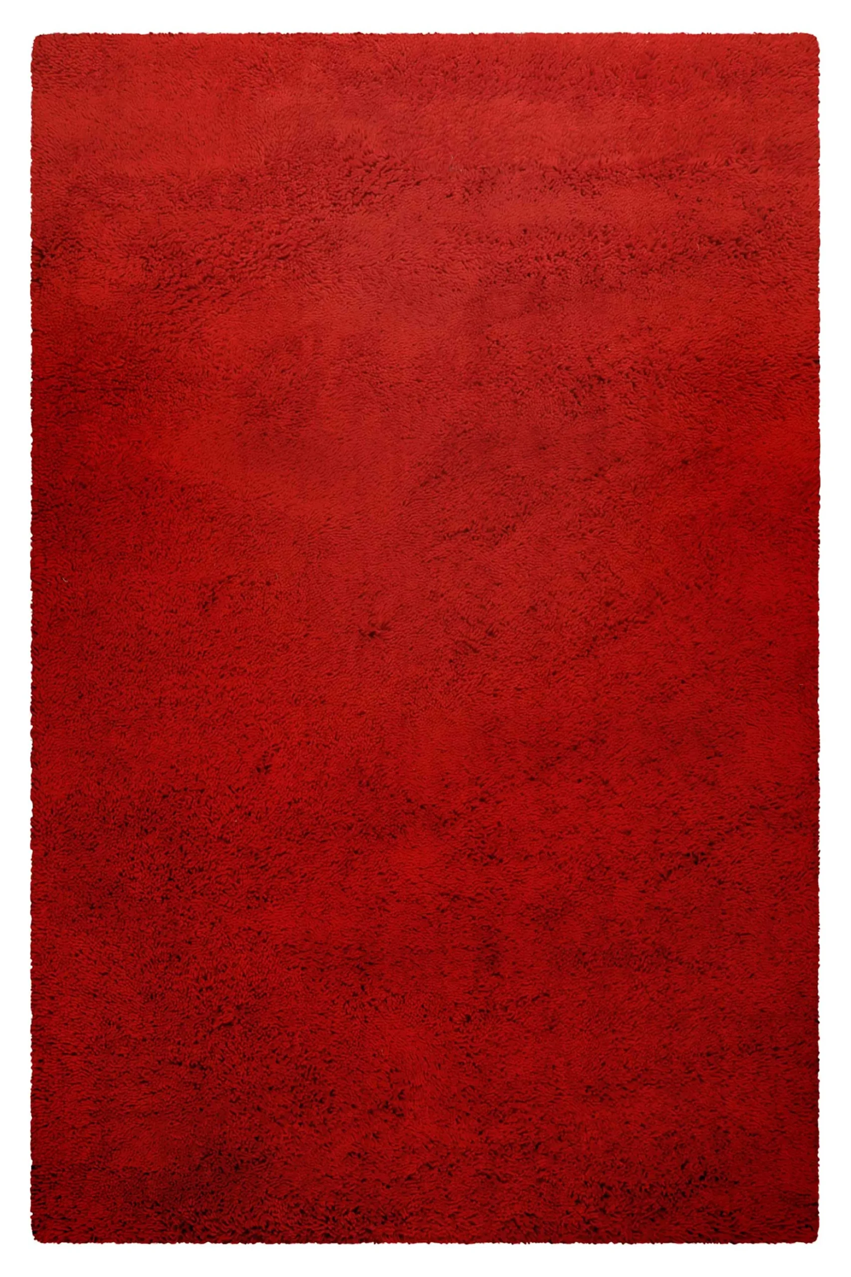 Wollteppich Rot Shaggy Hochflor "Rossi" Homie Living