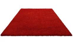 Wollteppich Rot Shaggy Hochflor