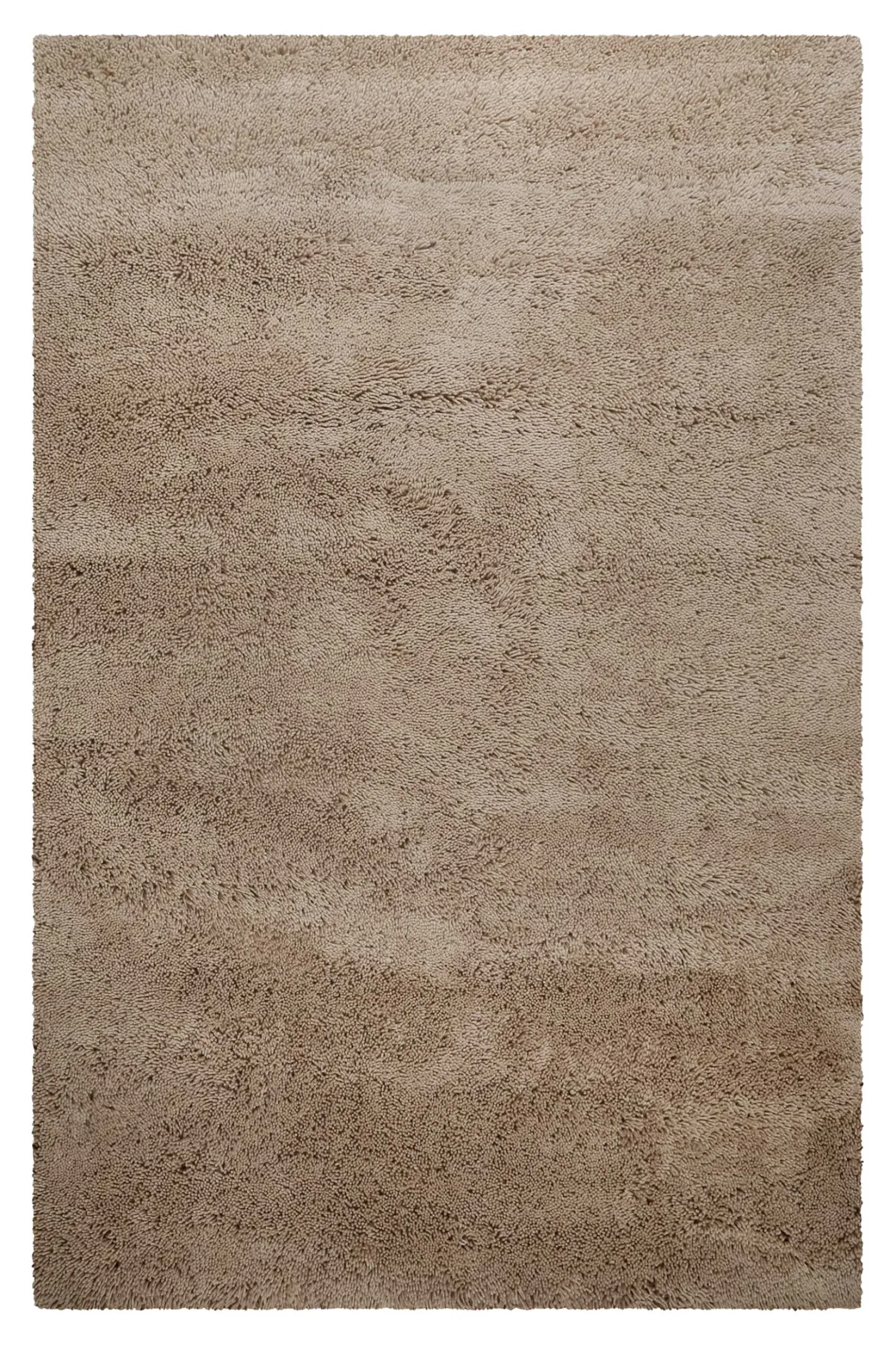Wollteppich Sand Beige Shaggy Hochflor "Rossi" Homie Living