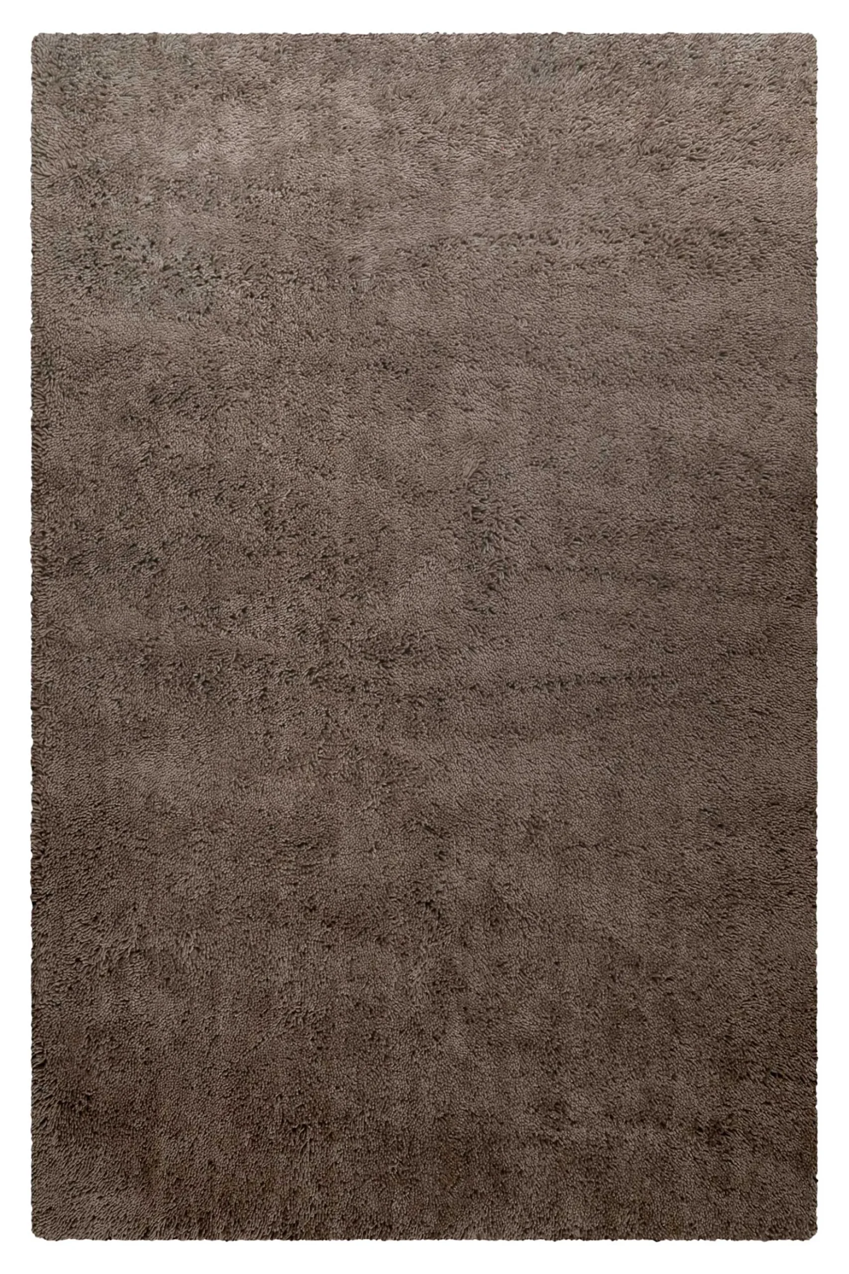 Wollteppich Taupe Shaggy Hochflor "Rossi" Homie Living