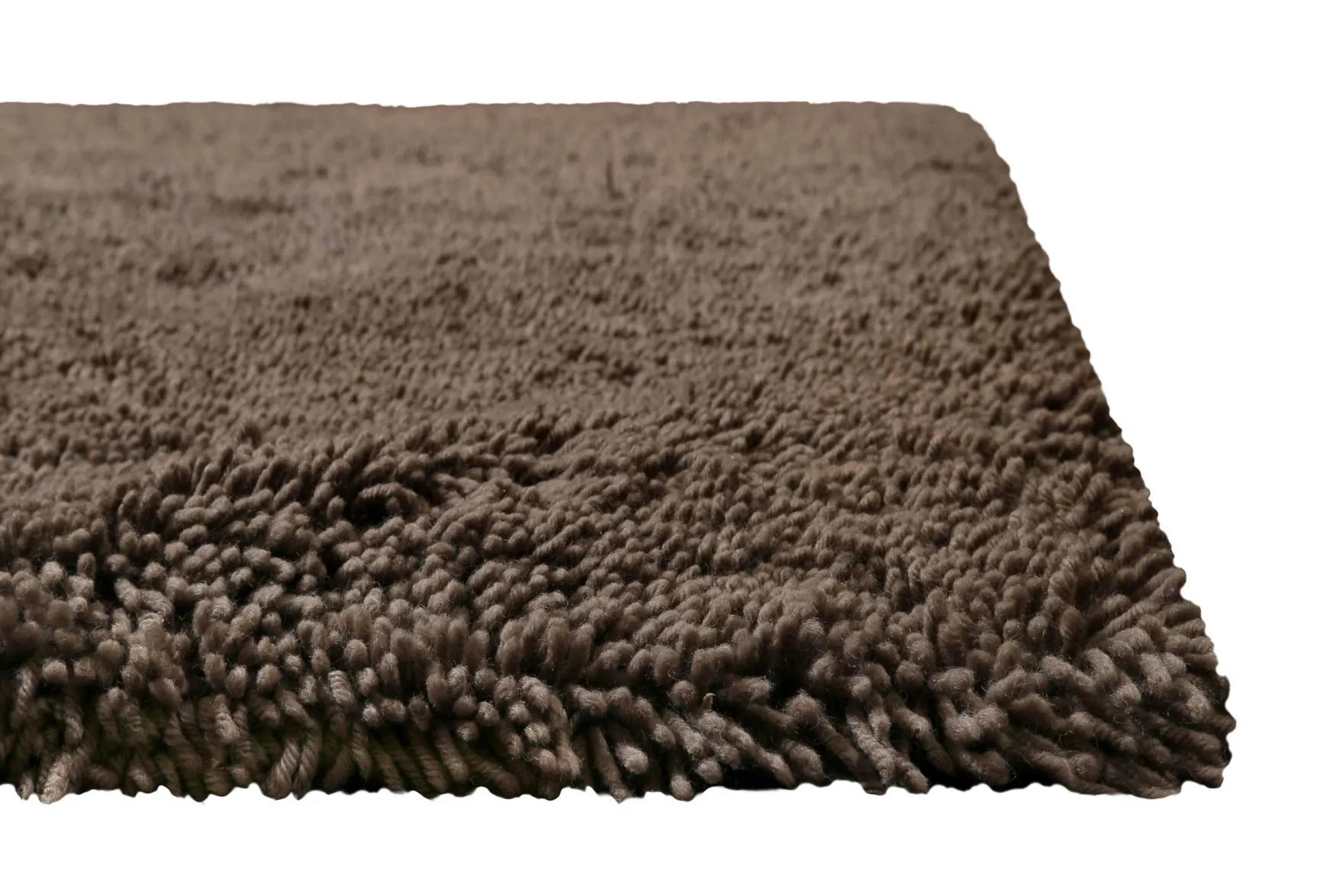 Wollteppich Taupe Shaggy Hochflor "Rossi" Homie Living