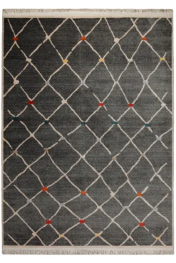 160x230 cm Teppich Wohnzimmer Anthrazit