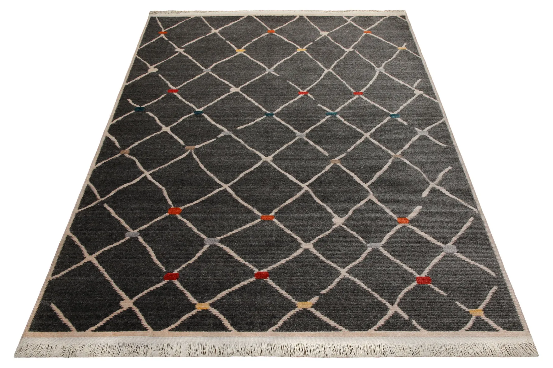 160x230 cm Teppich Wohnzimmer Anthrazit