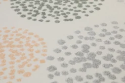 160x230 Teppich Wohnzimmer Beige Kreise Farbig