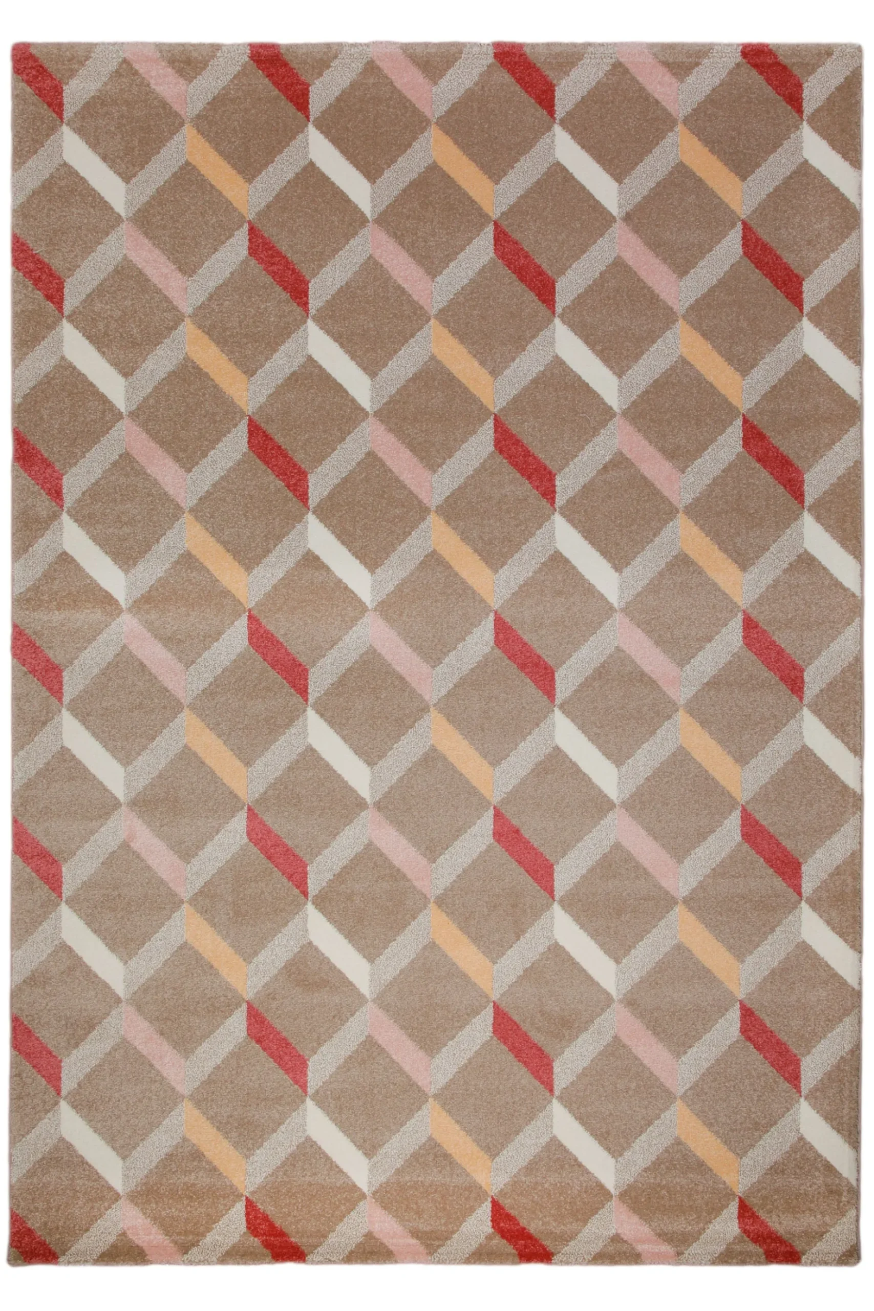 160x230 Teppich Wohnzimmer Braun Muster