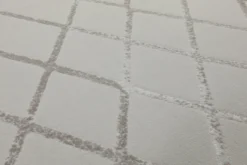 160x230 Teppich Wohnzimmer Creme Silber