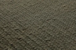 160x230 Teppich Wohnzimmer ESPRIT Uni – Strapazierfähiger Baumwollteppich in tiefem Olivgrün