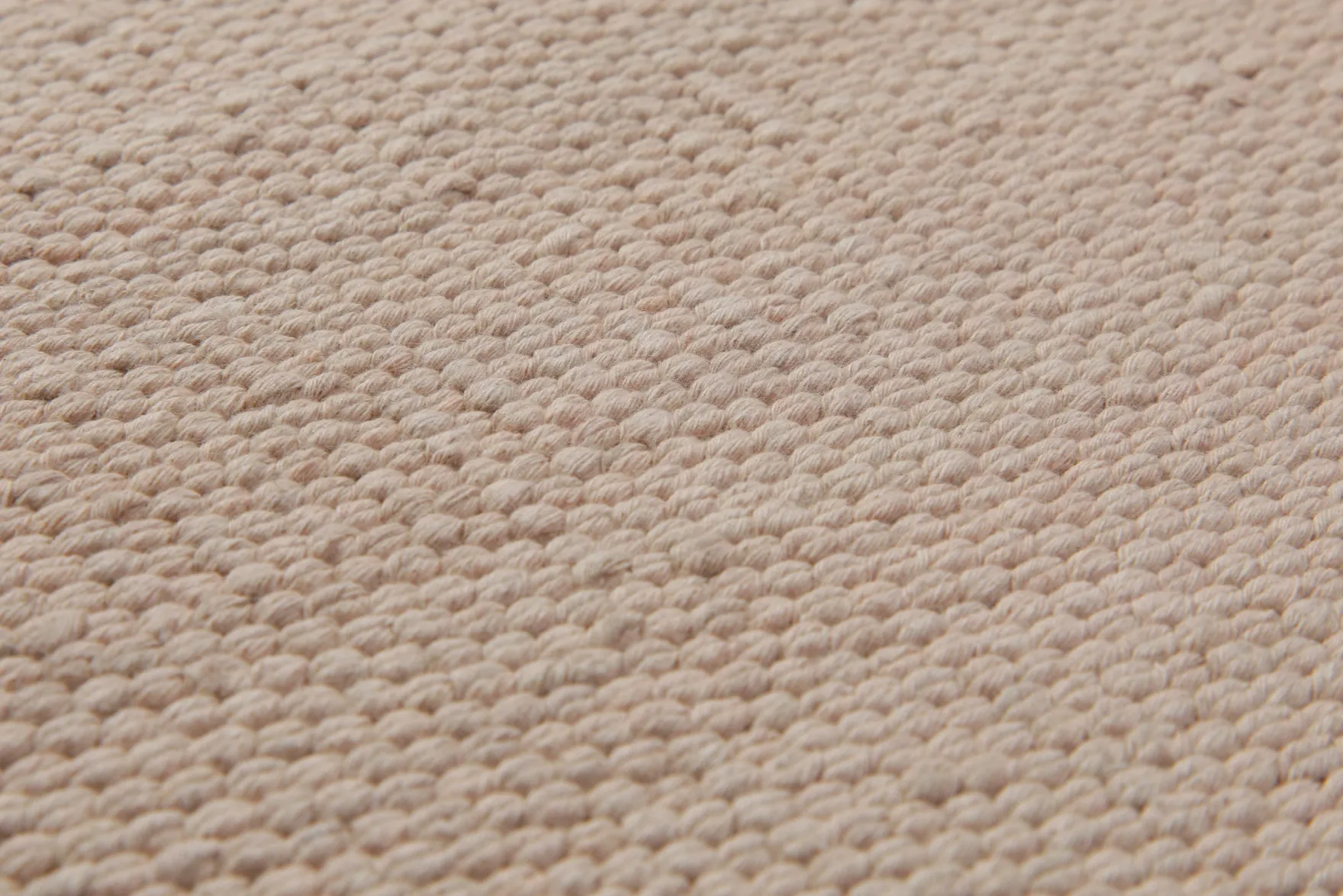 160x230 Teppich Wohnzimmer ESPRIT Uni – Strapazierfähiger Baumwollteppich in warmem Sandbeige