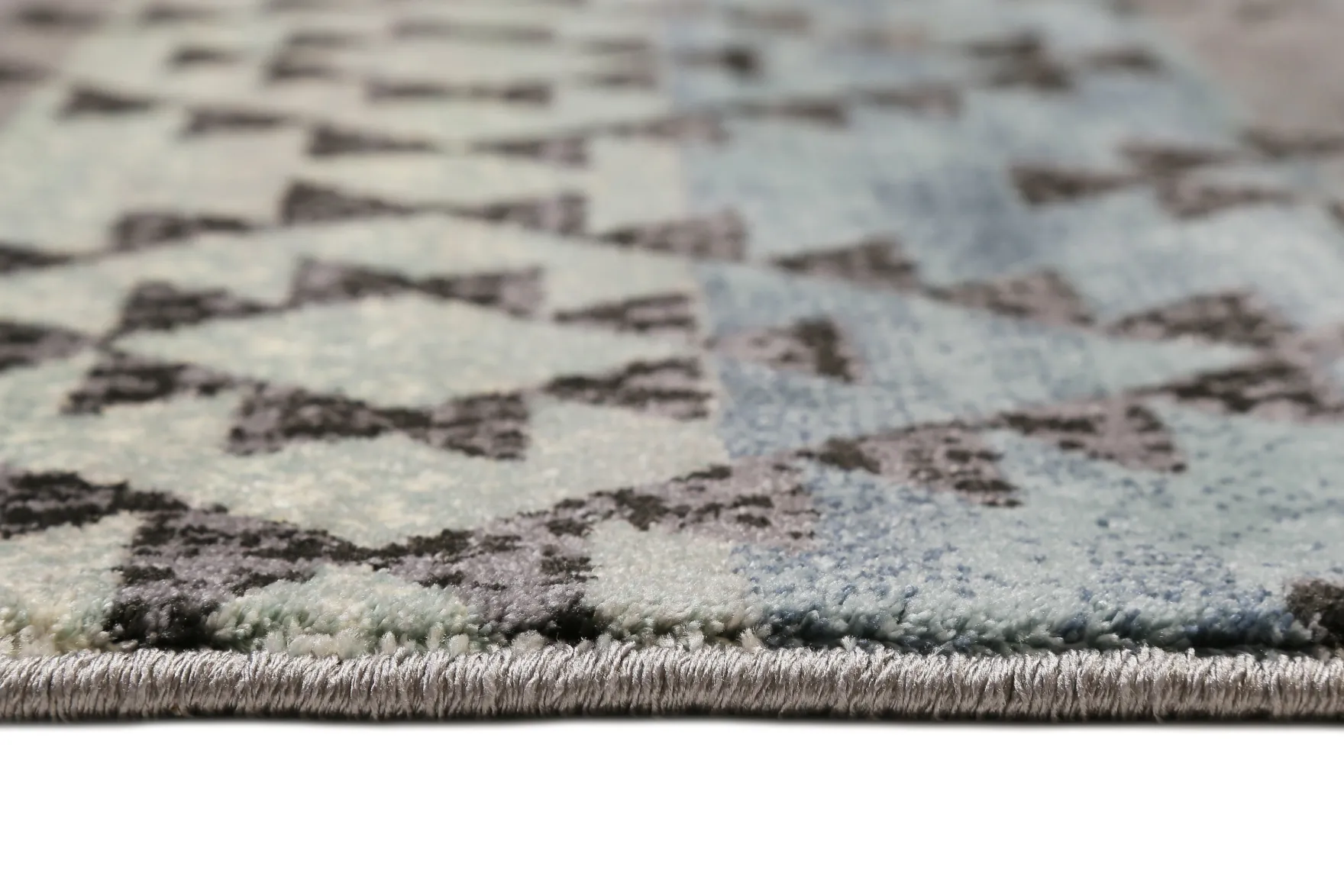 160x230 Teppich Wohnzimmer Farbverlauf Streifen Raute
