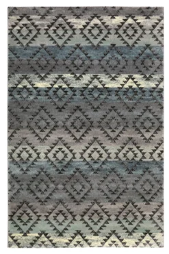 160x230 Teppich Wohnzimmer Farbverlauf Streifen Raute