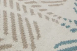 160x230 Teppich Wohnzimmer Federleichte Streifen – Skandi-Handwebteppich in Pastell