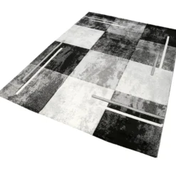 160x230 Teppich Wohnzimmer Modern Grau