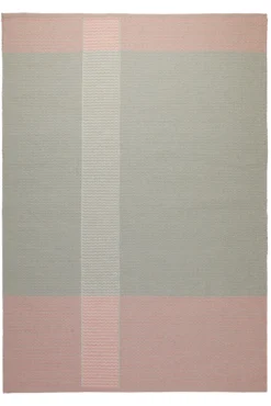 160x230 Teppich Wohnzimmer Rosé trifft Salbei – Skandi-Flachgewebe mit Charakter