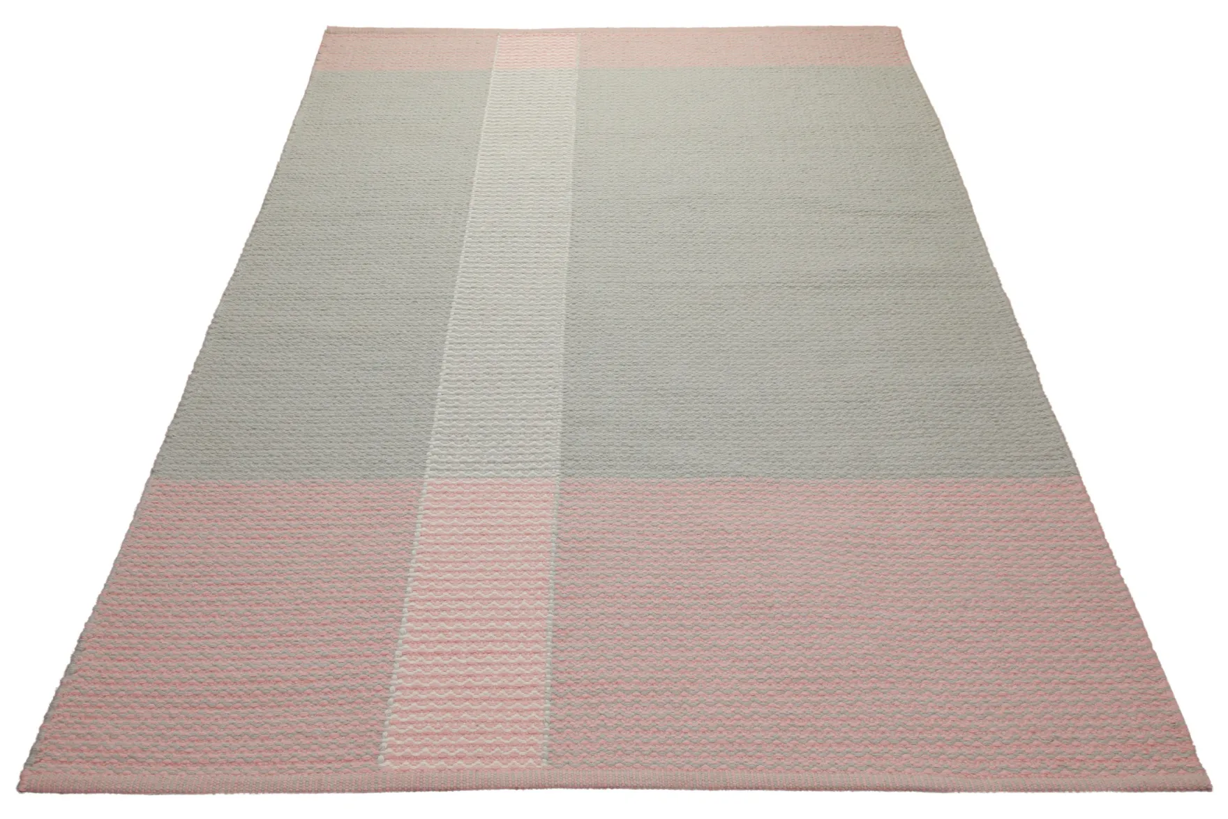 160x230 Teppich Wohnzimmer Rosé trifft Salbei – Skandi-Flachgewebe mit Charakter