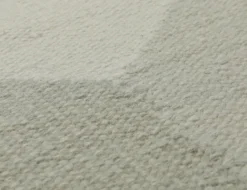 160x230 Teppich Wohnzimmer Salbei trifft Creme – Skandi-Handwebteppich in zarten Pastelltönen