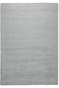 160x230 Teppich Wohnzimmer Sanftes Lichtgrau – Handloom-Wollteppich mit feinem Schimmer