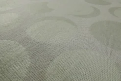 160x230 Teppich Wohnzimmer Stille Kreise in Salbei – Jacquard-Wollteppich Ton-in-Ton